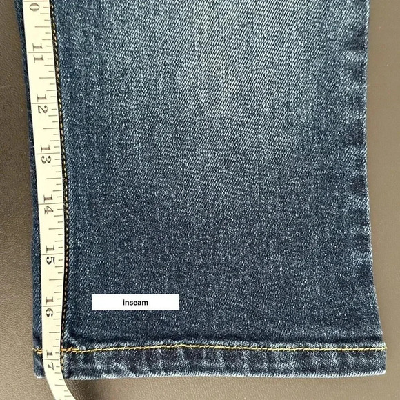 Dickies Capris Juniors 3 Blue Denim Low Rise Summer Festival Retro - Picture 12 of 12